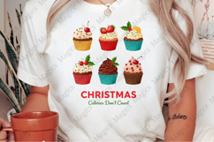 Vintage Christmas Cupcakes Sublimation Product Image 2