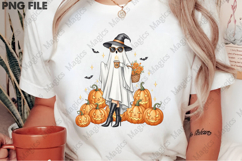 Ghost Coffee Halloween Fall Pumpkin PNG Product Image 2