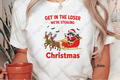 Funny Christmas Santa Raccoon Reindeer Product Image 3