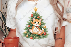 Christmas Kitten Tree Png, Christmas Png Product Image 2