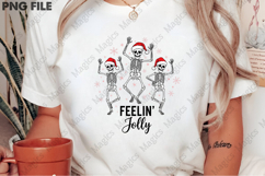 Funny Christmas Skeleton PNG Sublimation Product Image 2