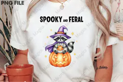 Spooky and Feral Raccoon PNG,Halloween Product Image 2