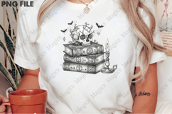 Spooky Spell Books Skull Halloween PNG Product Image 2