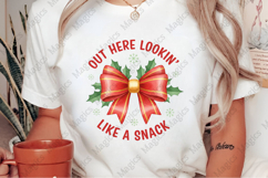 Christmas Coquette Bow Png, Holiday Png Product Image 2