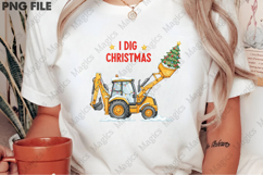 I Dig Christmas Boy Excavator Truck | Christmas Quotes Product Image 2