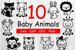 baby animals svg, dxf, eps, png Product Image 1