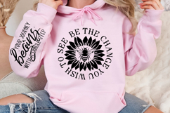 Be the change you wish to see Sleeve SVG Product Image 2