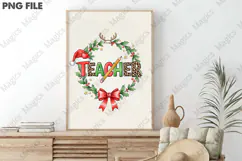 Christmas Coquette Teacher Work of Heart PNG Product Image 3