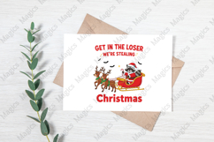 Funny Christmas Santa Raccoon Reindeer Product Image 4