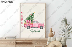 Merry Christmas Truck Png Product Image 3