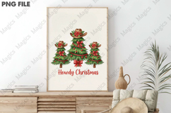 Howdy Christmas Tree Cowboy Western PNG | Christmas Quotes Product Image 3