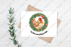 Christmas Chicken Png, Santa Chicken Png Product Image 3