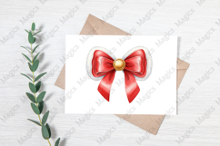 Christmas Coquette Bow Png Product Image 3