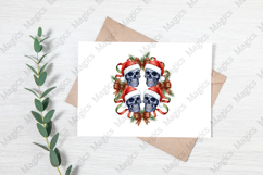Christmas Coquette Skeleton Halloween PNG Product Image 3