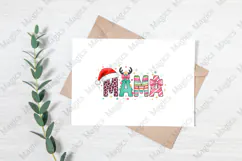 Colorful MOM Png, Holiday Mama Png Product Image 3