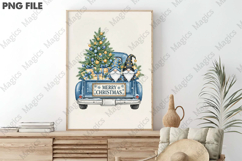 Christmas Gnome truck PNG Product Image 3