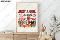 Just a girl who loves Christmas png Product Image 3