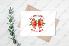 Christmas Coquette Bow Png, Holiday Png Product Image 3