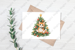 Christmas Kitten Tree Png, Christmas Png Product Image 3