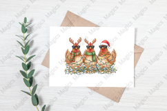 Christmas Chickens Png, Funny Chicken Product Image 3