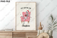 Funny Christmas Skeleton PNG Sublimation Product Image 3