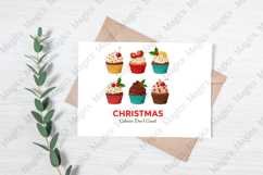 Vintage Christmas Cupcakes Sublimation Product Image 3