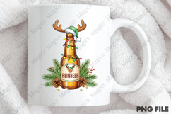 Funny Christmas Reindeer Beer Shirt | Christmas Quotes Product Image 4