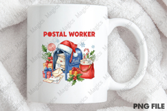 Christmas Postal Worker png Product Image 4