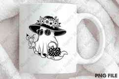 Cute Ghost Drinking Drink Fall Halloween Product Image 3
