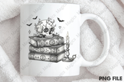 Spooky Spell Books Skull Halloween PNG Product Image 3