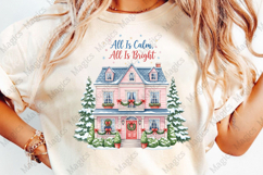 Sweet Christmas House PNG Sublimation Product Image 4