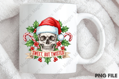 Christmas Skull Sweet but Twisted PNG Product Image 4