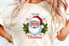 Vintage Merry Christmas Santa Claus PNG Product Image 4