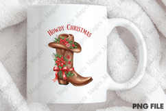 Howdy Christmas Boots Cowboy Western | Christmas Quotes Product Image 4