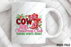 Cowgirl Christmas Club PNG Product Image 4