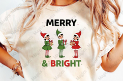 Vintage Christmas Elf PNG Sublimation Product Image 4
