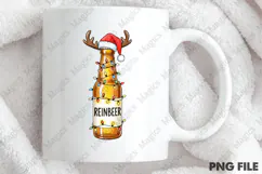 Funny Christmas Reindeer Beer Shirt PNG | Christmas Quotes Product Image 4