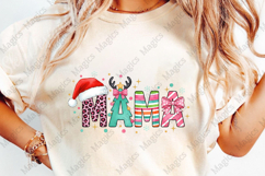Colorful MOM Png, Holiday Mama Png Product Image 4