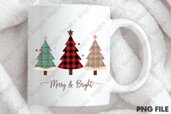 Christmas Plaid Trees PNG Sublimation Product Image 4