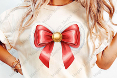 Christmas Coquette Bow Png Product Image 4