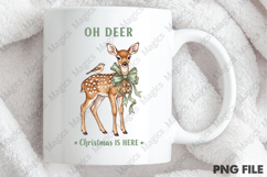 Vintage Christmas Deer PNG Sublimation Product Image 4