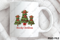 Howdy Christmas Tree Cowboy Western PNG | Christmas Quotes Product Image 4