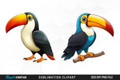 Cute Cartoon Toucan PNG Clipart Product Image 1
