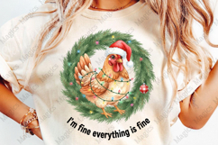 Christmas Chicken Png, Santa Chicken Png Product Image 4