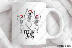 Funny Christmas Skeleton PNG Sublimation Product Image 4