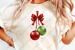Vintage Christmas Ornament Cherries PNG Product Image 4
