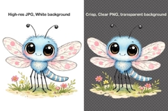 12 Spring Bugs Clipart Bundle, Watercolor Insects PNG Product Image 2