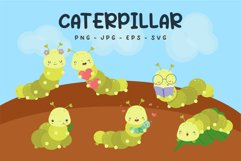 Caterpillars Clipart , Insects Set Product Image 1