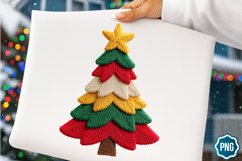 Crochet Yarn Christmas Tree PNG, Christmas Tree PNG, Tree Product Image 1