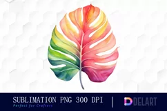 Watercolor Tropical Plant PNG Clipart Product Image 1